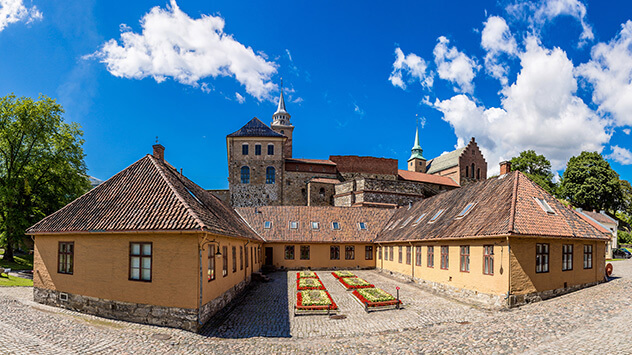 Historische Gebäude in der Festung Akershus