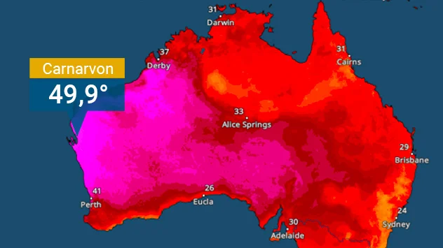 TemperaturRadar Australien