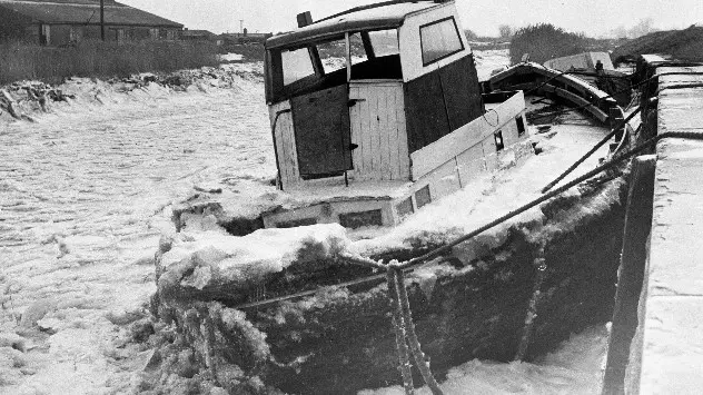 frozen boat