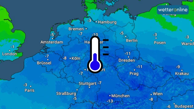 Das TemperaturRadar zeigt, wie kalt es am Donnerstagmorgen war. 