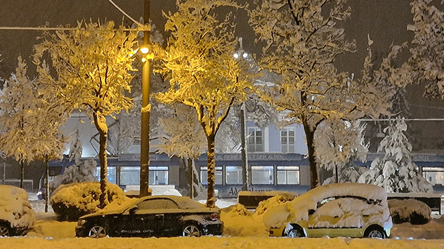 Viel Schnee in München