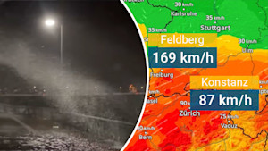 Sturm in Süddeutschland