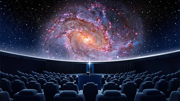 Galaxie in einem Planetarium