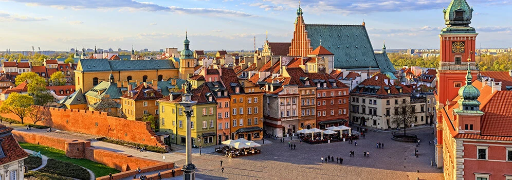 Blick über die Altstadt von Warschau