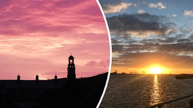 Sunsets in Wales and Southampton