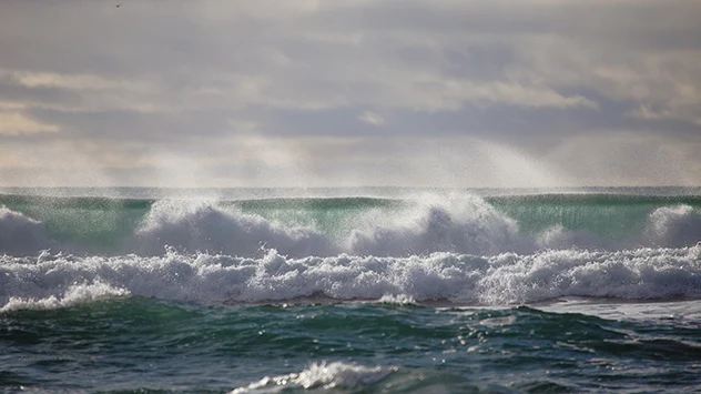 Hohe Wellen auf der Nordsee