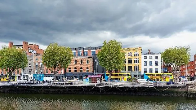 Clouds over Dublin city