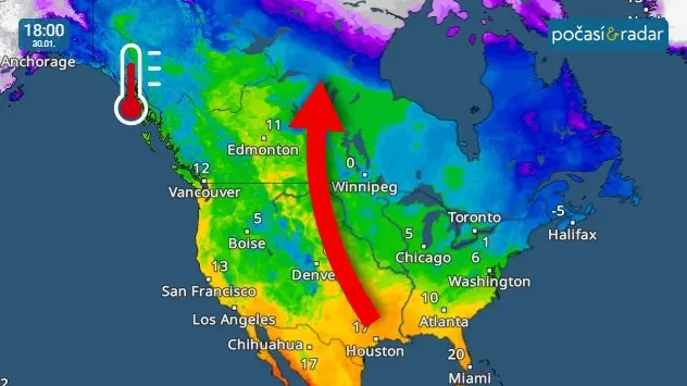 Severní partie Kanady zaznamenaly mimořádně teplý závěr ledna. 