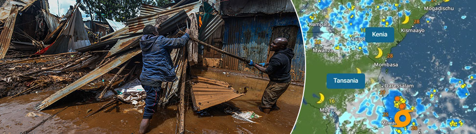 Überschwemmungen in Kenia (c) dpa