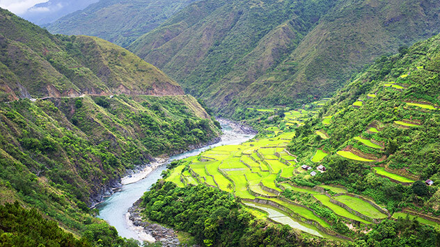 Grüne Berge auf Luzon