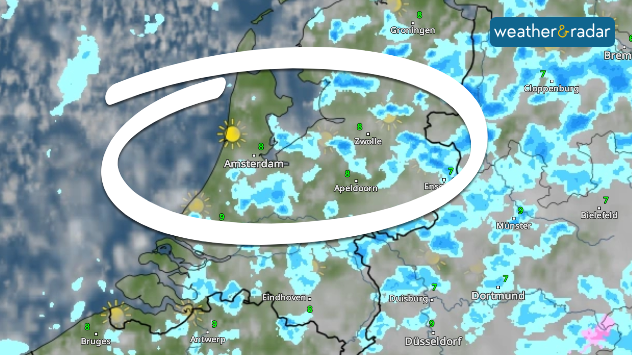 You can check the WeatherRadar for the Netherlands over the coming days.