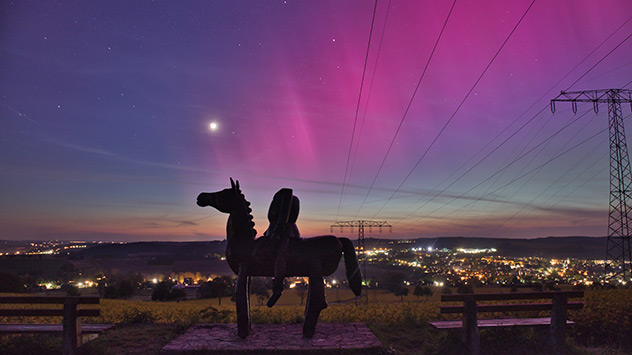 Polarlichter im Erzgebirge
