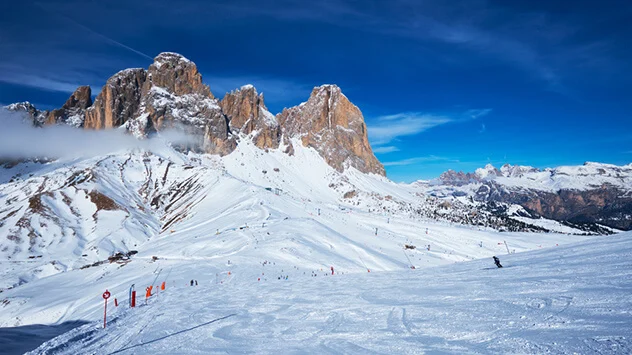 Pisten um die Sella-Bergruppe in Alta Badia