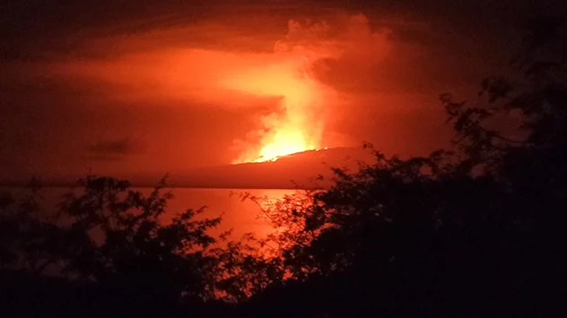 Vulkanausbruch auf den Galapagos-Inseln