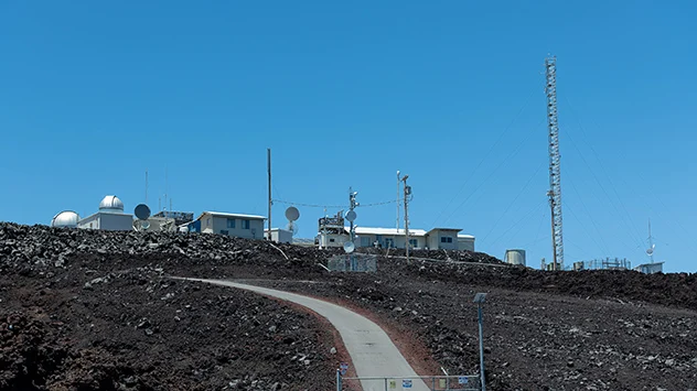 © dpa Seit 1958 wird auf dem Mauna Loa die steigende Konzentration des Treibhausgases dokumentiert.