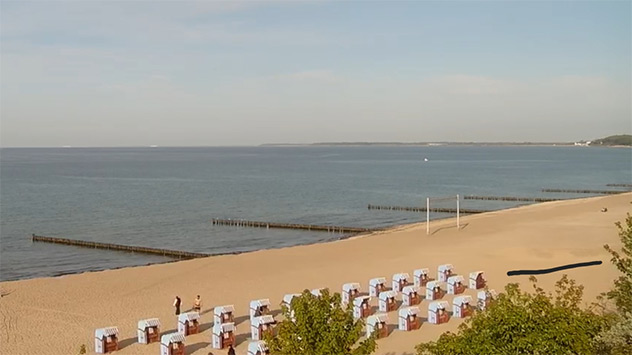 Am Strand in Kühlungsborn an der Ostsee