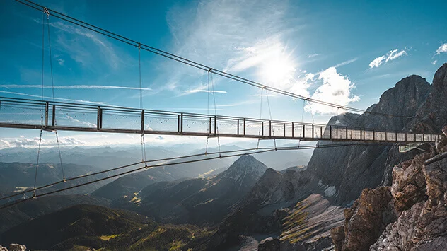 Hängebrücke am Dachstein-Gletscher
