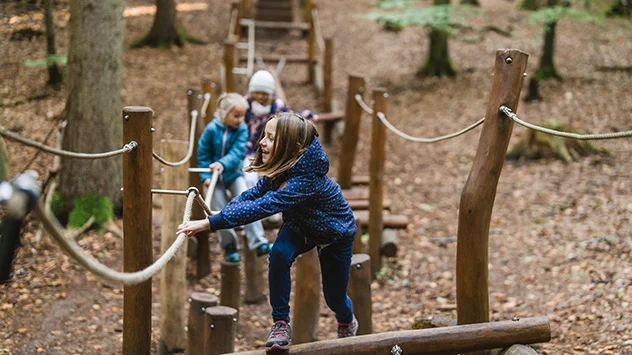 Kinderheilwald auf Usedom - Bild: TMV/Gross Klettern im Kinderheilwald auf Usedom
