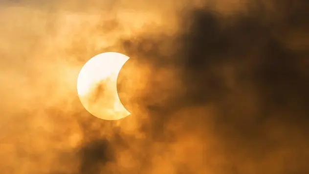 Vremea în timpul eclipsei parțiale de Soare