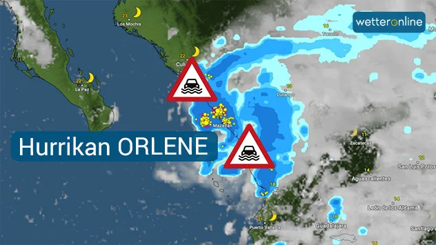 WetterRadar bei Landgang von ORLENE