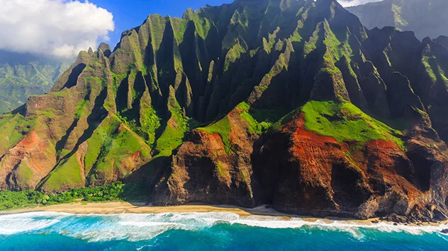 Grüne Küste auf Kauai
