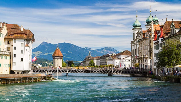 Fluss durch Luzern