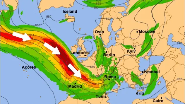 Courant jet début novembre