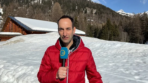 WetterReporter David Volken in der Schweiz