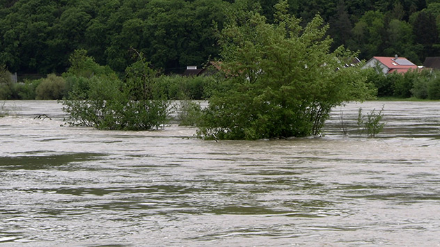 Hochwasser in Kelheim an der Donau
