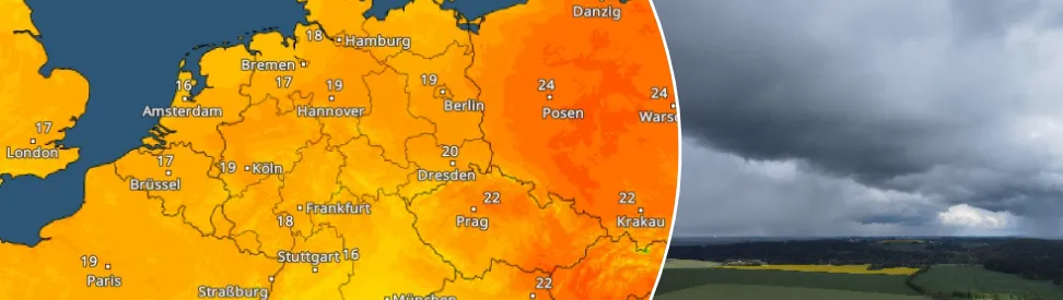 TemperaturRadar Samstag - Wolken über Thüringen (c) Hardy Schulz