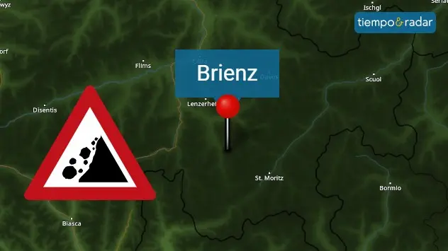 Brienz se encuentra en el valle de Albula, al este de Suiza. 