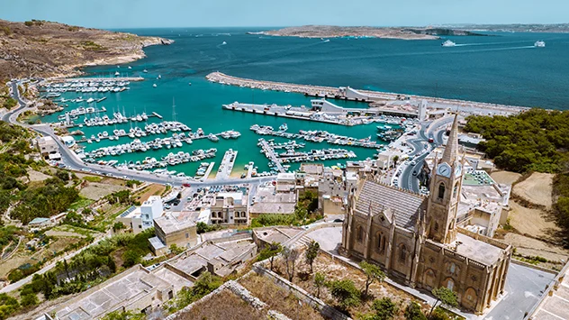 Der Hafen von Mġarr