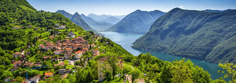 Blick über den Luganersee