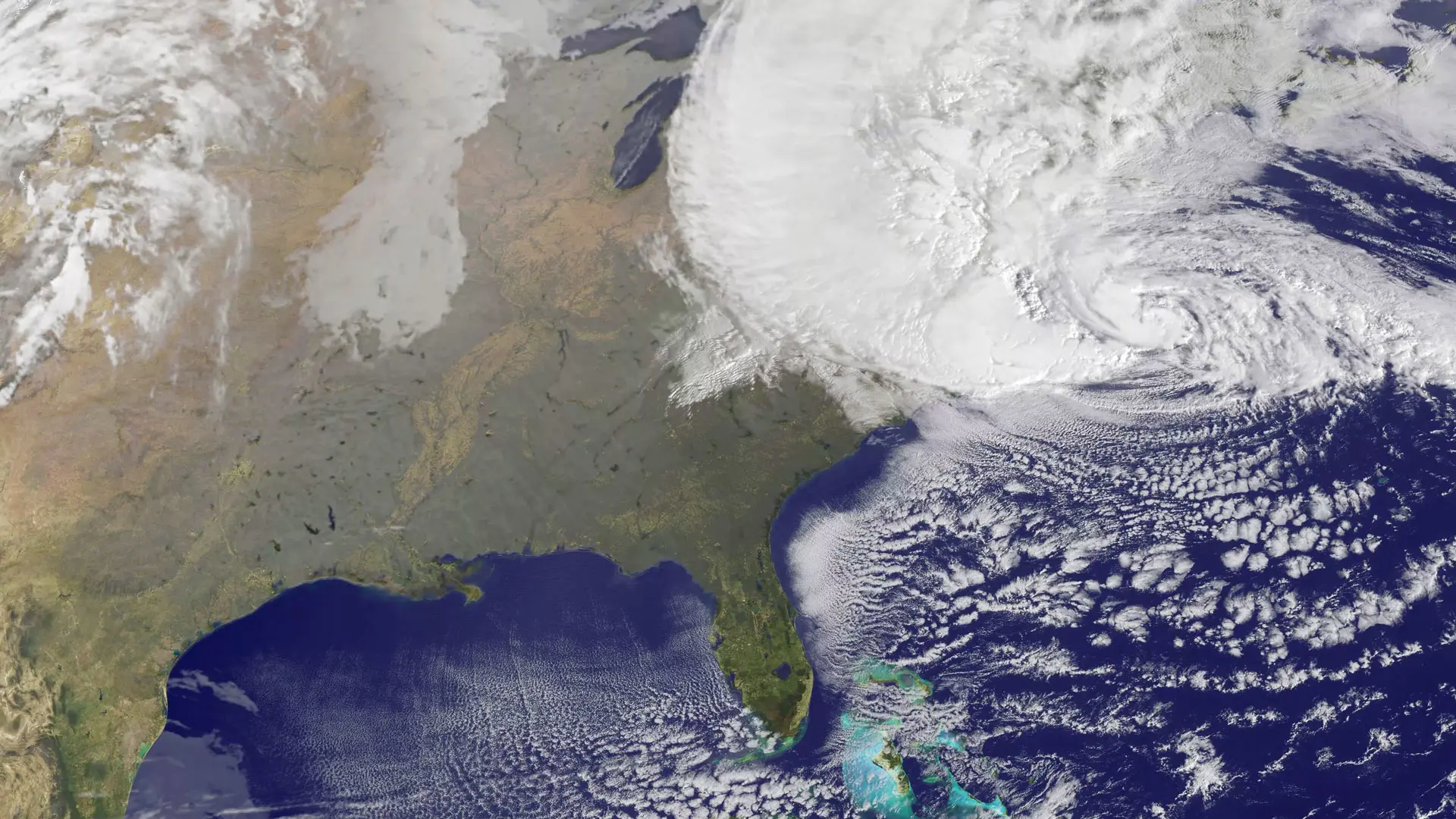 Hurricane Sandy at 9:10 am EDT on October 29, 2012.