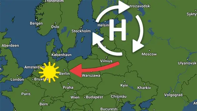 Ein Hoch über Osteuropa bringt Spätsommerwärme nach Deutschland