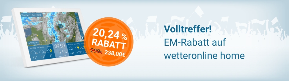 EM-Rabatt auf wetteronline home