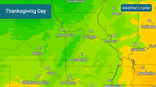 High temperatures in the middle Mississippi Valley