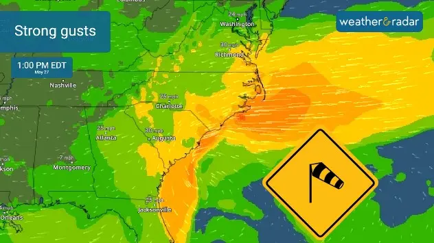 Strong winds could cause power outages, and beach erosion through the weekend. 