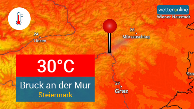 Am 7. April wird in Bruck an der Mur die 30-Grad-Marke geknackt. Damit handelt es sich um den frühesten Hitzetag Österreichs.