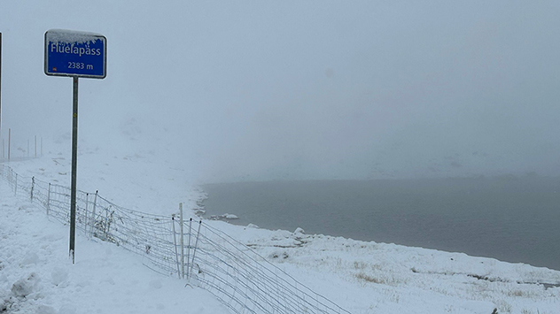 Schnee Flüelapass