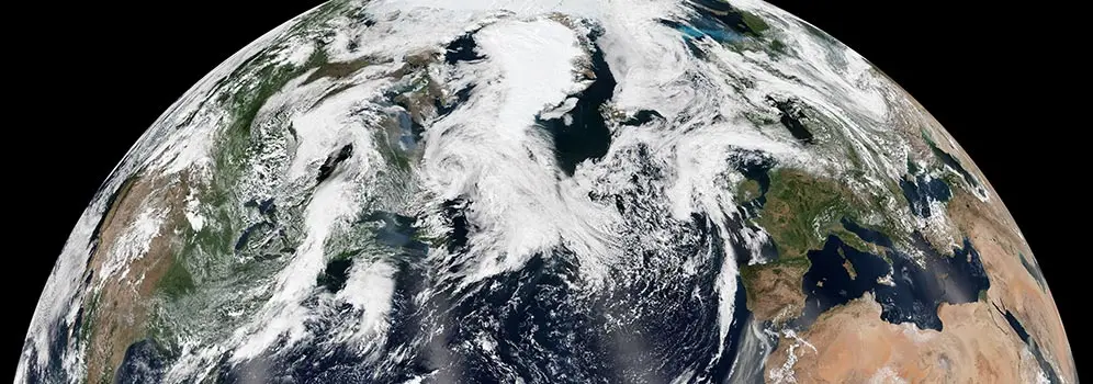 Wolken im Satellitenbild