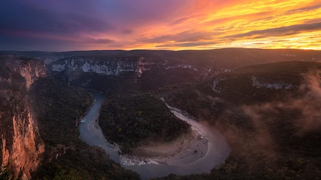 Dämmerung Sonnenuntergang Ardèche Fotografieren Tipps 