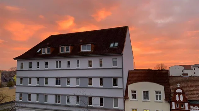 Sonnenaufgang über Wittenberge