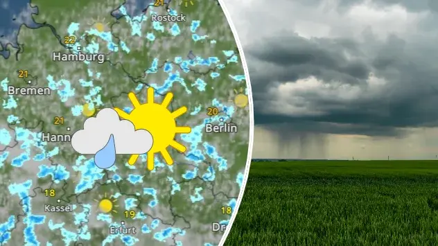 Im Norden und Nordosten Deutschlands bringen ab den Mittagsstunden Schauer nach langer Zeit wieder Regen. 