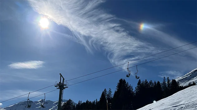 Nebensonne am Arlberg