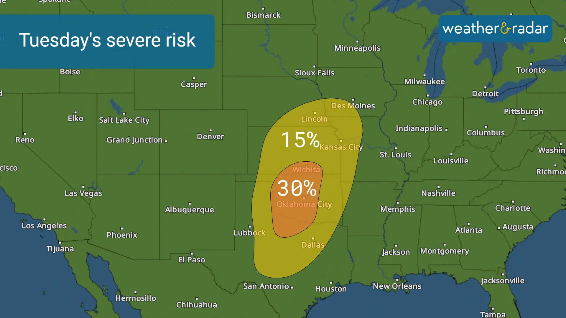 Tuesday April 16th, 2024 severe weather risk (4 days out).