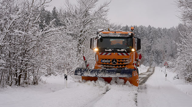 Märzwinter Schnee 