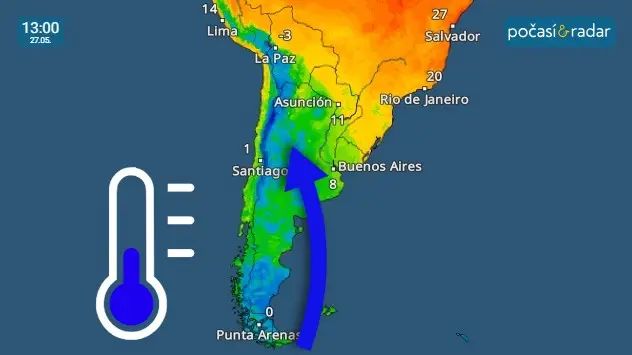 Jižní Ameriku na sklonku místního podzimu zasáhla vlna nezvykle chladného počasí.