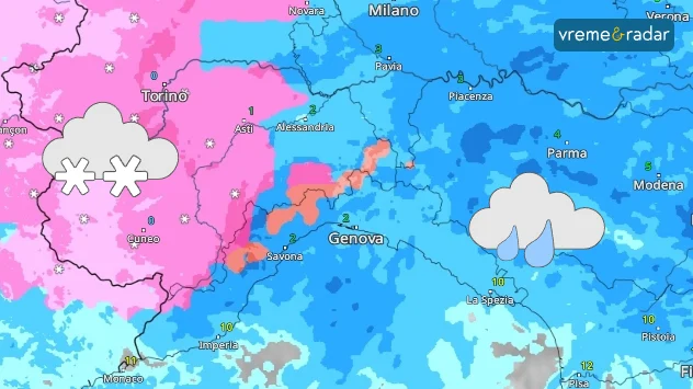 Ledena kiša na radaru