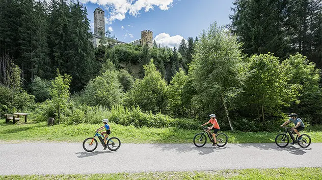 Radfahrer im Gsiesertal